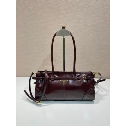 Medium Handbag - Burgundy,...