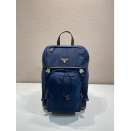 Backpack 27cm - Blue, Leather