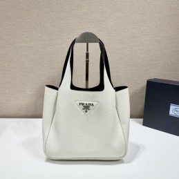 Medium Tote - White, Smooth...