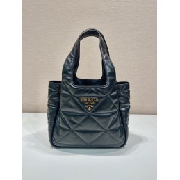 Quilted Medium Tote - Navy,...