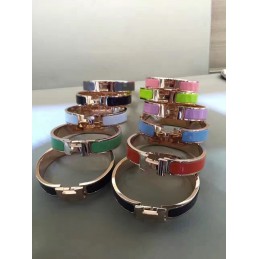 Multicolor Enamel H Bracelet