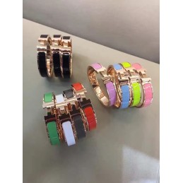 Multicolor Enamel H Bracelet