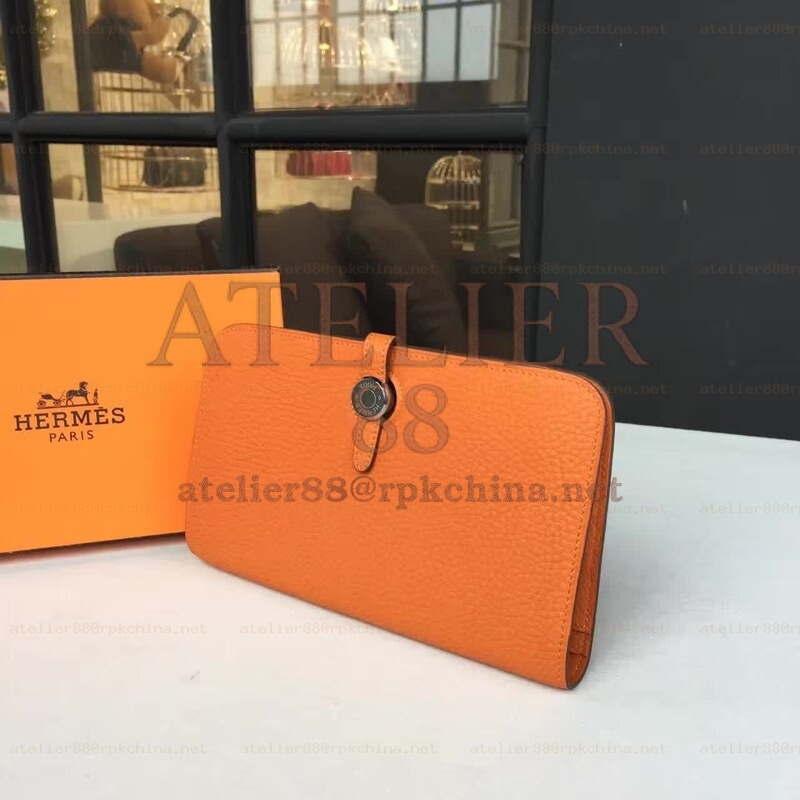 Orange Dogon Duo Wallet