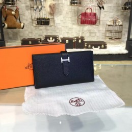 Black Bearn Wallet Silver H Hardware