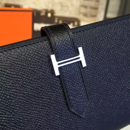 Black Bearn Wallet Silver H Hardware