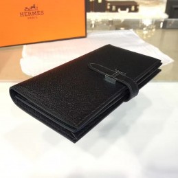 Black Bearn Wallet Silver H Hardware