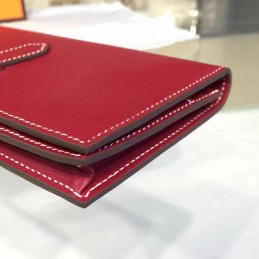 Burgundy Bearn Wallet Silver H Hardware