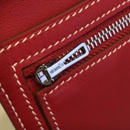 Burgundy Bearn Wallet Silver H Hardware