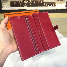 Burgundy Bearn Wallet Silver H Hardware