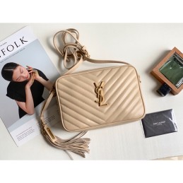 Lou Camera Bag - Nude, Leather