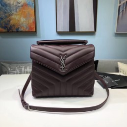 LouLou Bag - Burgundy, Leather