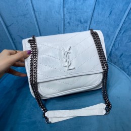 Niki Bag - Pale Blue, Leather