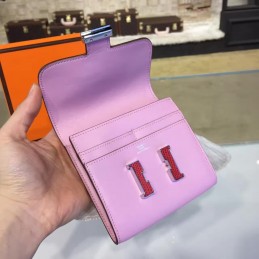 Light Pink Constance Wallet Rose Gold Hardware