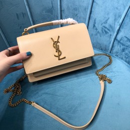 Sunset Bag - Nude, Leather