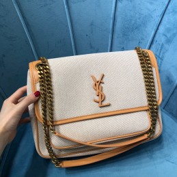Niki Bag 28cm - Cream, Canvas