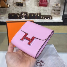 Light Pink Constance Wallet Rose Gold Hardware
