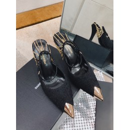 Slingback Pumps - Black,...