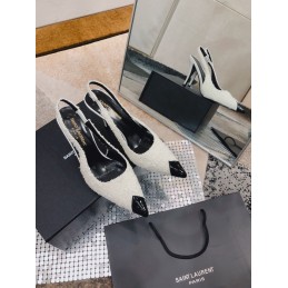 Slingback Pumps - White,...