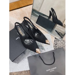 Slingback Pumps - Black,...