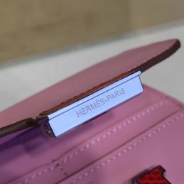 Light Pink Constance Wallet Rose Gold Hardware