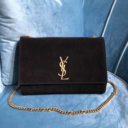 Kate Bag - Black, Suede...