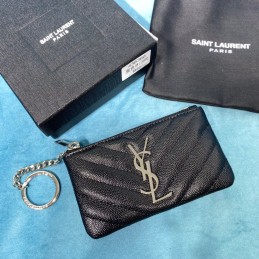 Coin Purse - Black, Leather...