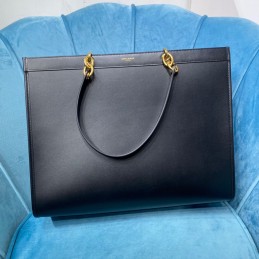 Le Maillon Tote - Navy,...