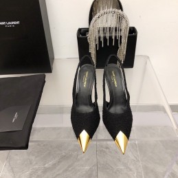 Slingback Pumps - Black,...