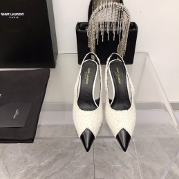 Slingback Pumps - Ivory,...