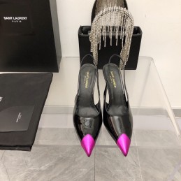 Slingback Pumps - Black,...
