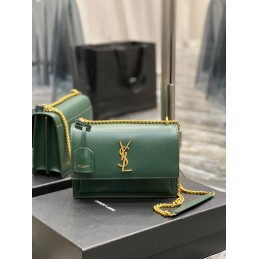 Sunset Bag - Green, Leather