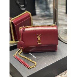 Sunset Bag - Red, Leather...