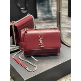 Sunset Bag - Red, Leather...