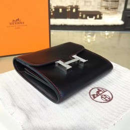 Black Constance Compact Wallet