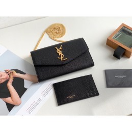 Uptown Wallet - Black, Leather
