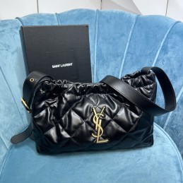 Bag 33cm - Black, Leather