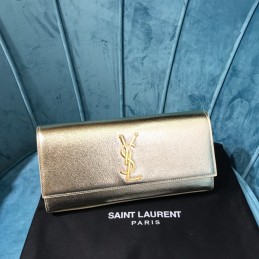 Kate Clutch - Gold, Leather