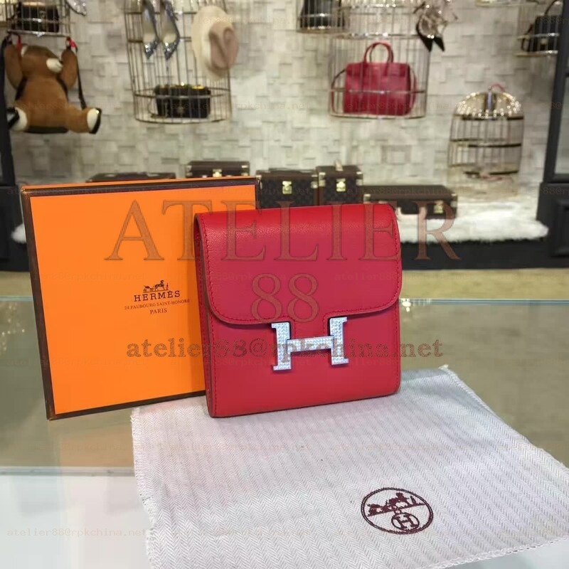 Red Constance Compact Wallet