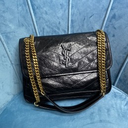 Niki Bag - Black, Leather...