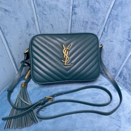 Lou Camera Bag - Teal, Leather