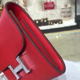 Red Constance Compact Wallet