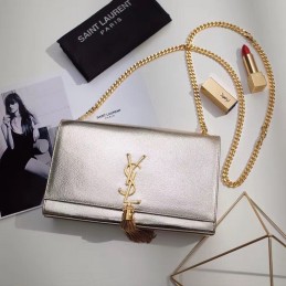 Kate Bag - Silver, Leather...