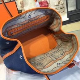 Navy Tan Garden Party 36 Bag