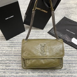 Niki Bag - Olive, Leather...