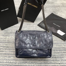 Niki Bag - Navy, Leather...