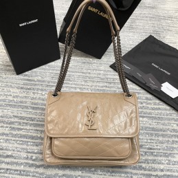 Niki Bag - Nude, Leather