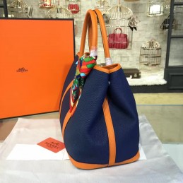 Navy Tan Garden Party 36 Bag