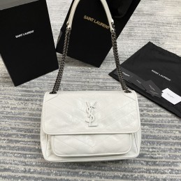 Niki Bag - White, Leather...