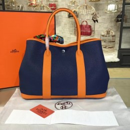 Navy Tan Garden Party 36 Bag
