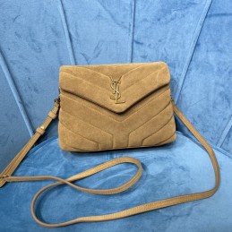 LouLou Toy Bag - Tan, Suede